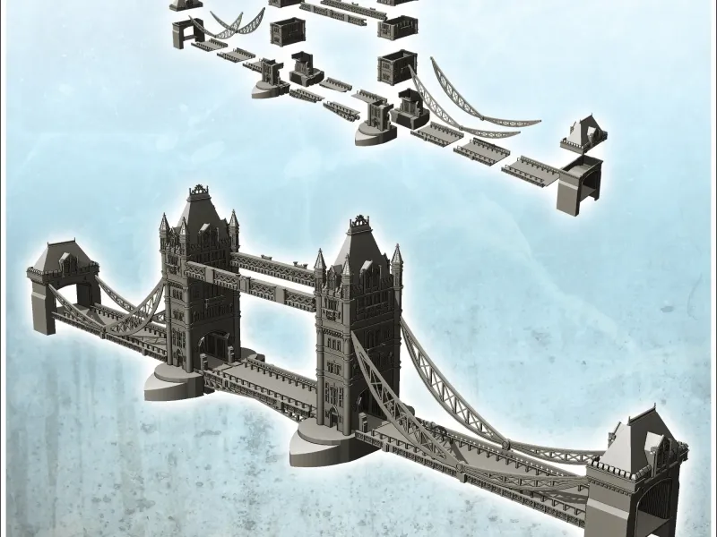 Tower Bridge over the Thames (London, United Kingdom) - mini