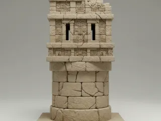 Watcher’s Stone Tower – Ancient Ruins Diorama