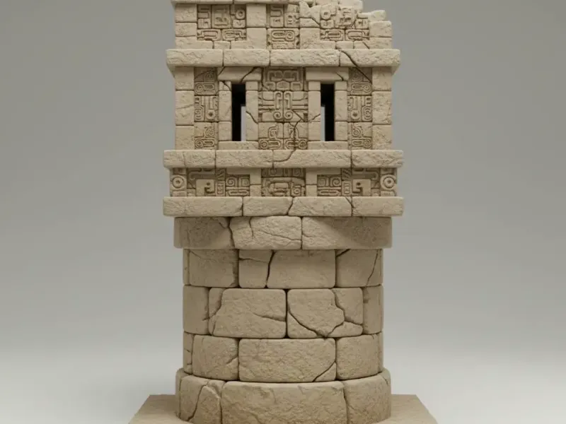 Watcher’s Stone Tower – Ancient Ruins Diorama