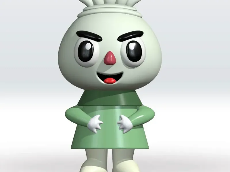 Spooky the monsters pop mart STL 3D Model,3mf Multicolor