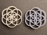 Modular necklace with seed of life beads and Flower of Life-3