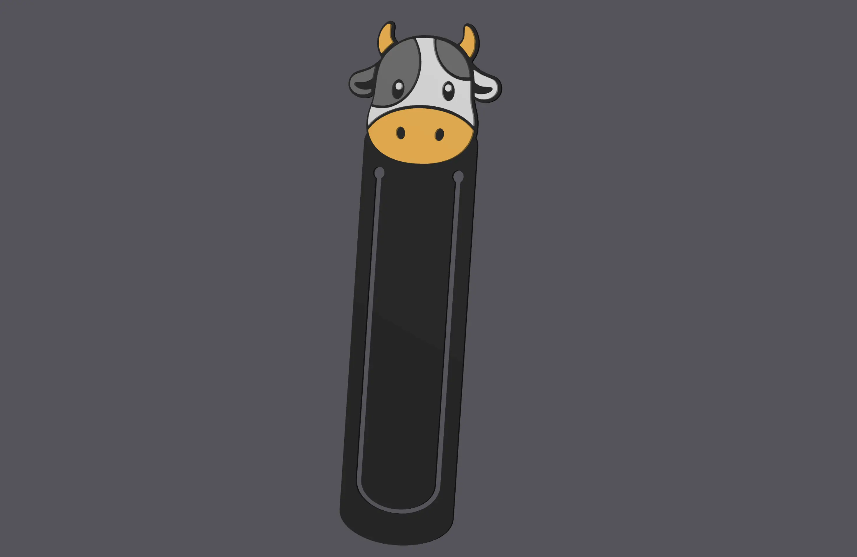 Cow Head - Farm Animals - Bookmark v2
