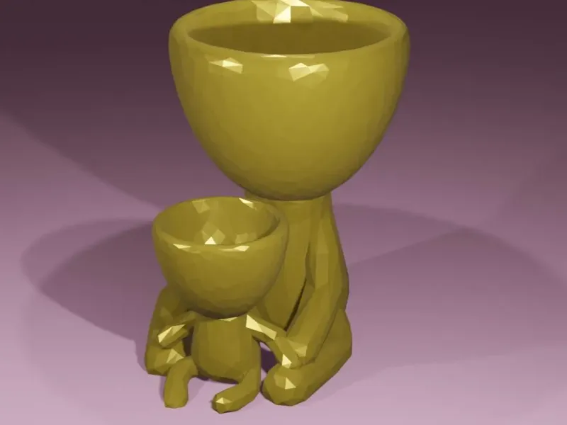 Roberts papá e hijo en estilo low poly