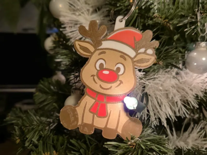 SnapForm Rudolph Inspired Keychain (CFS)