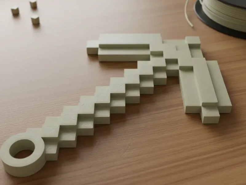 Keychain (Minecraft Pickaxe)