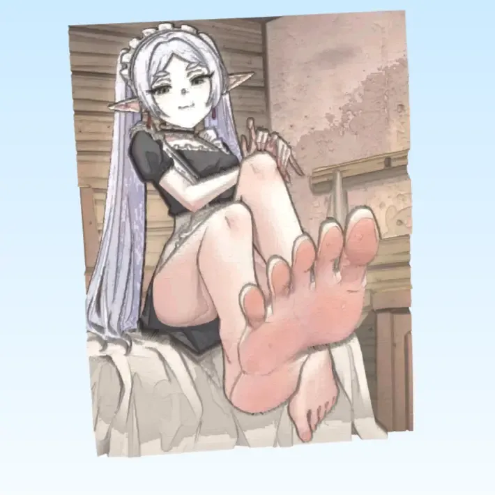 Frieren foot worship cute 🦶