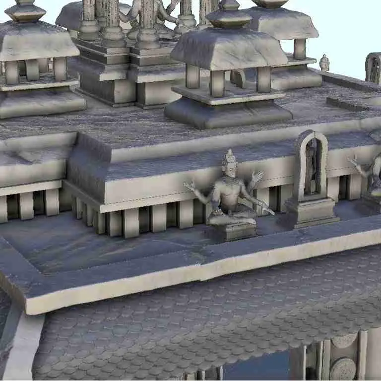 Indiase tempel met Shiva beelden 15 - miniaturen warhammer t