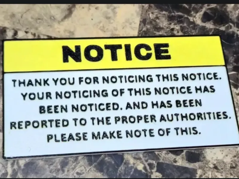 funny notice sign