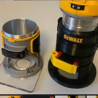قاعدة لجهاز التوجيه Dewalt DCW600 D26200 +/- منفذ التجميع