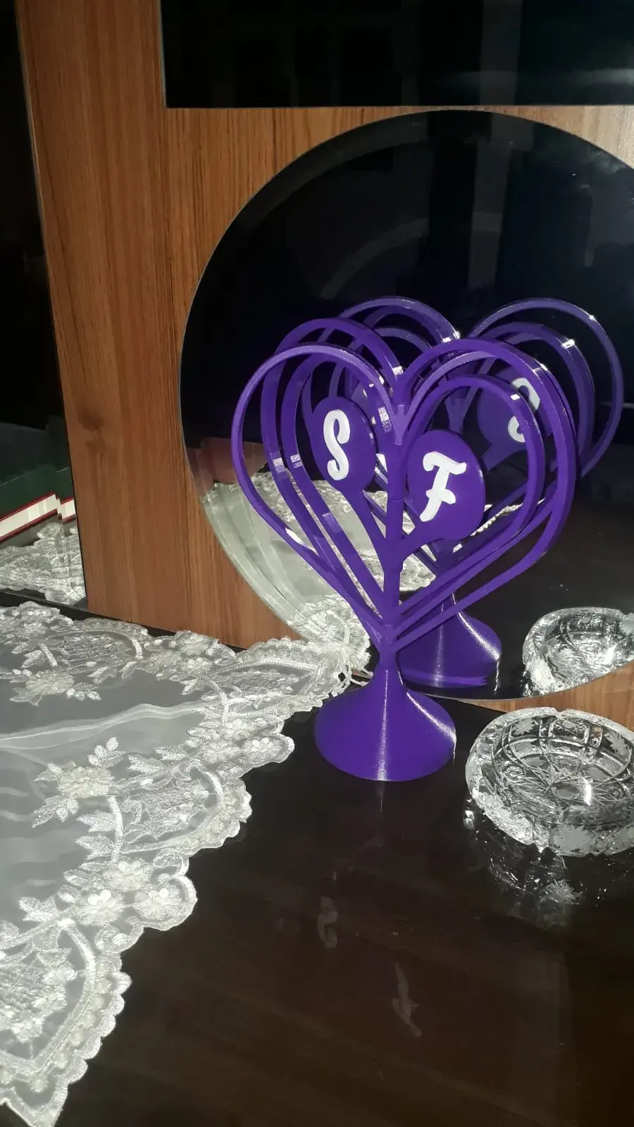 for lover VALENTINES DAY GIFT spinning heart Rotating Hearts