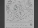 Carte de fille magicienne des ténèbres Yugioh-1