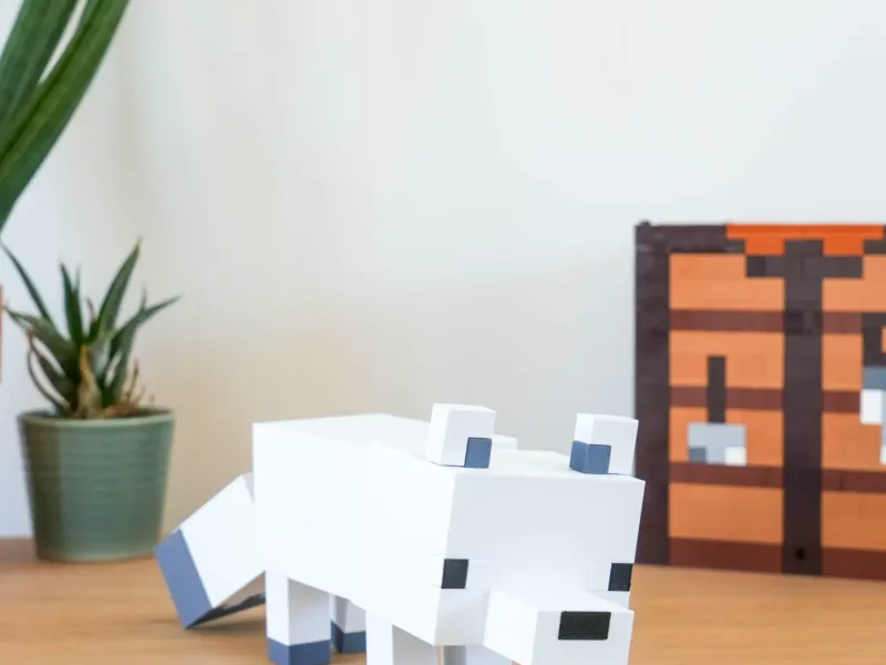 Minecraft Articulated Arctic Fox