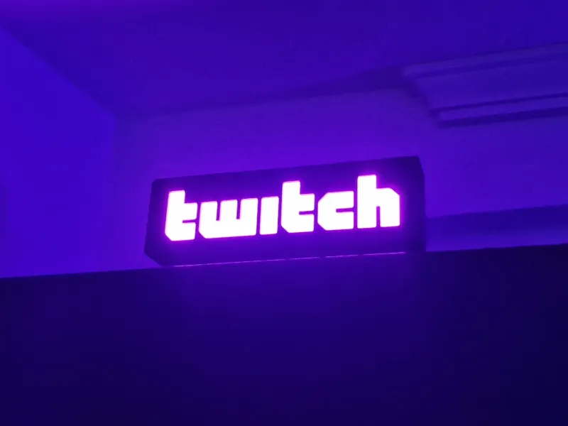 Twitch Led Sign