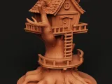 Fantasy Treehouse Model | Fairy Garden Miniature | Diorama-5