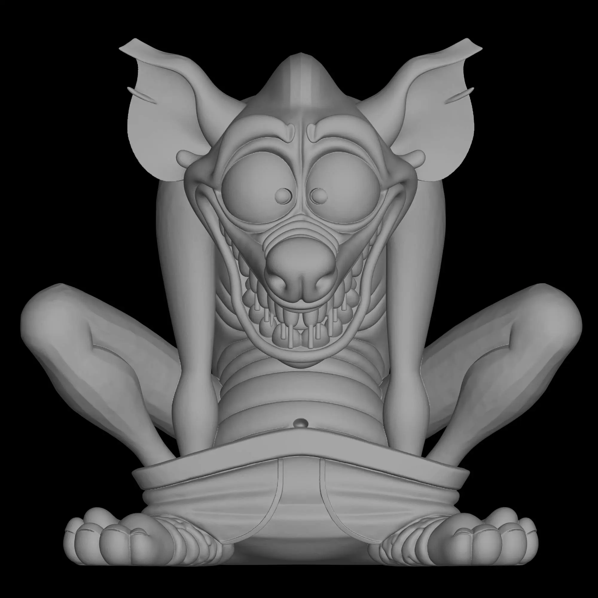 cute crazy hyena design