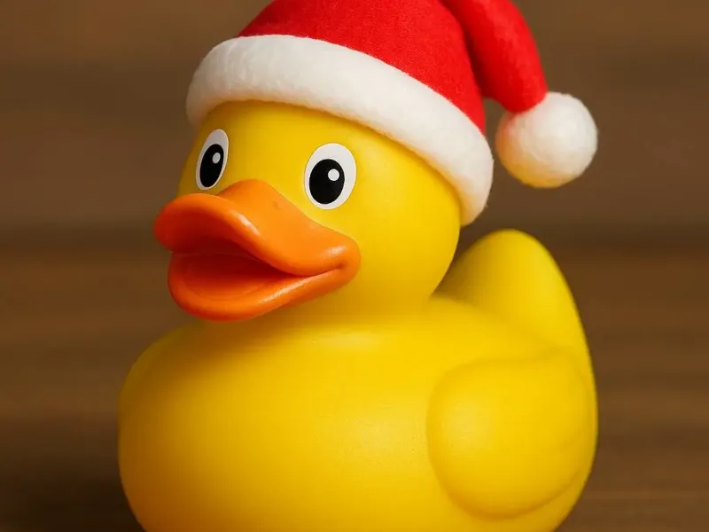 クリスマスのラバーダック