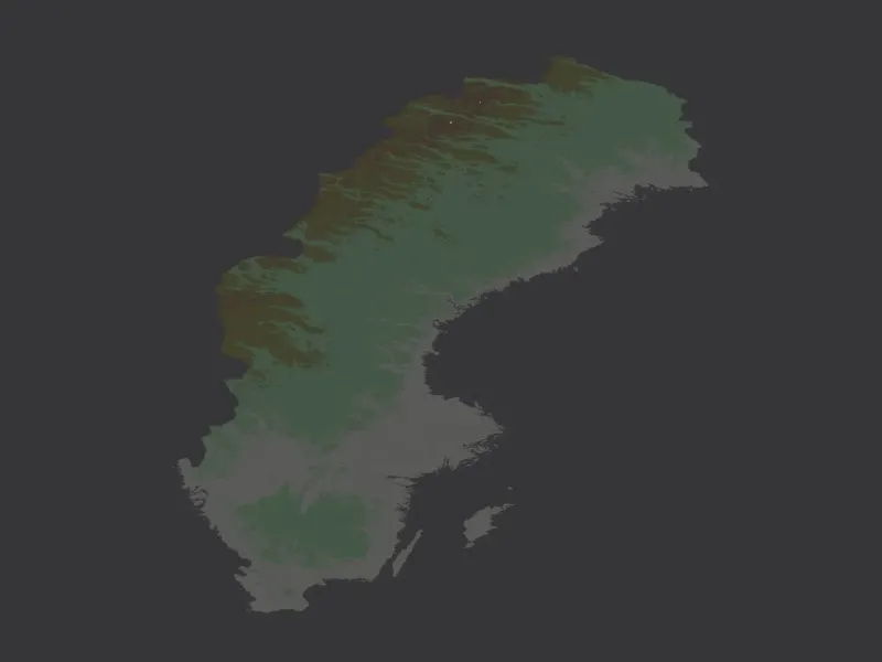 Counties of Sweden. 3D Map puzzle (21-piece)