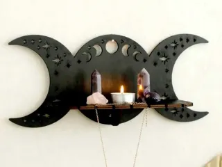Estantería triple luna
