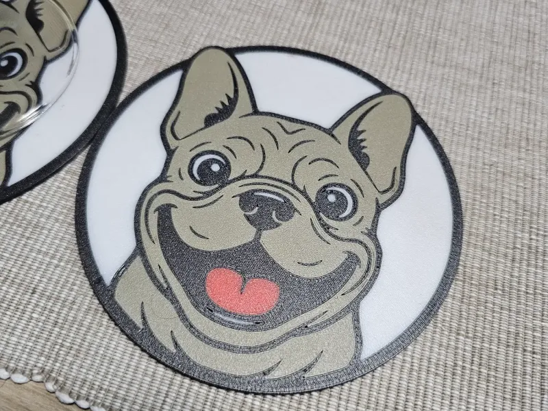 Frenchie (French bulldog) coaster