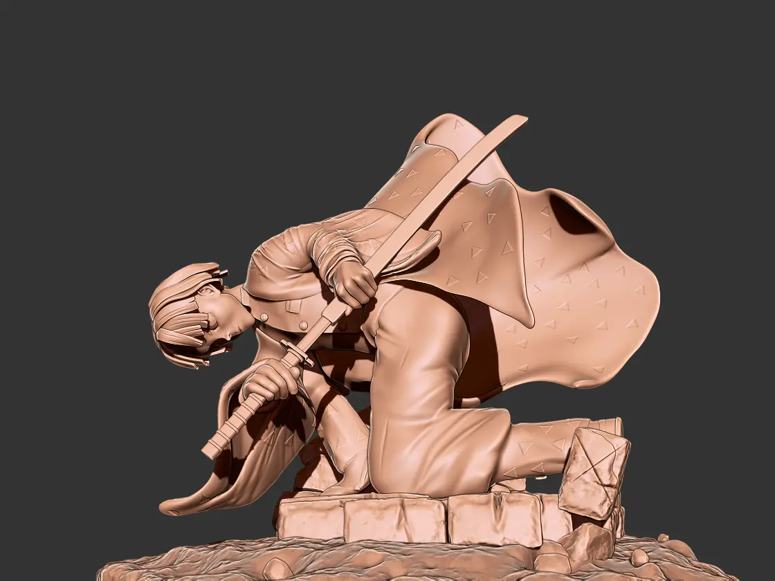 Demon Slayer Zenitsu 3D print model