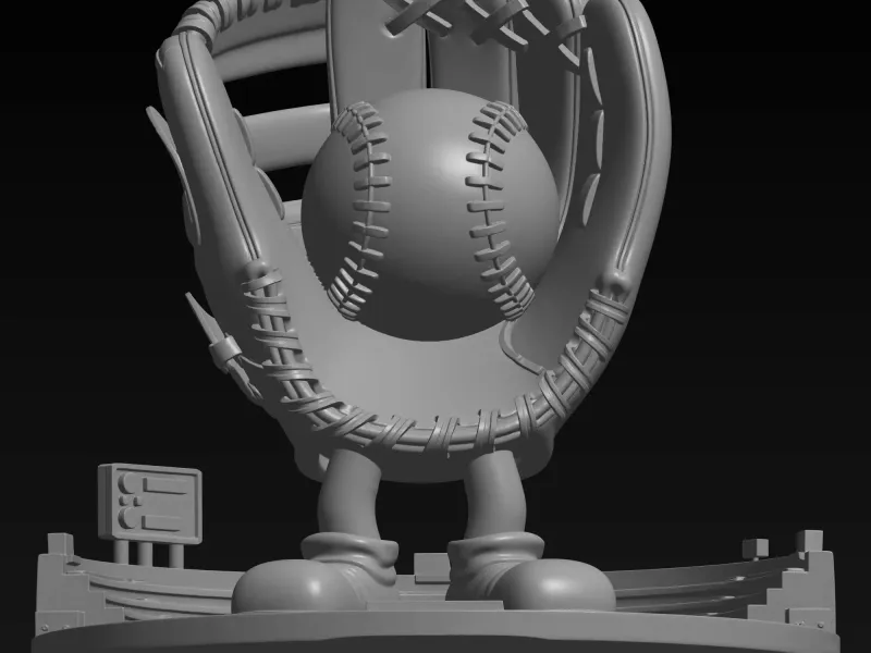baseball - baseball glove and baseball stadium