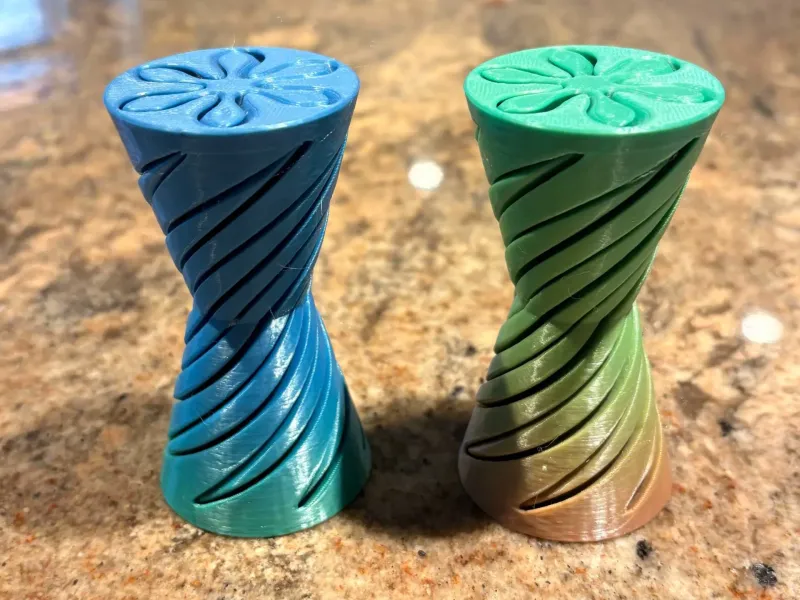 Fidget espiral de reloj de arena