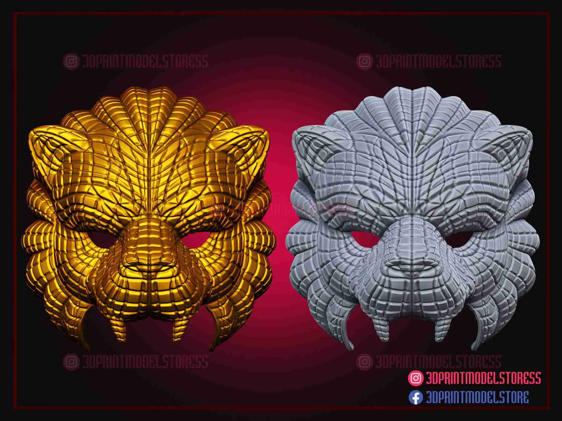 Maschera Squid Game - Maschera Squid Game Lion Vip per Cosplay
