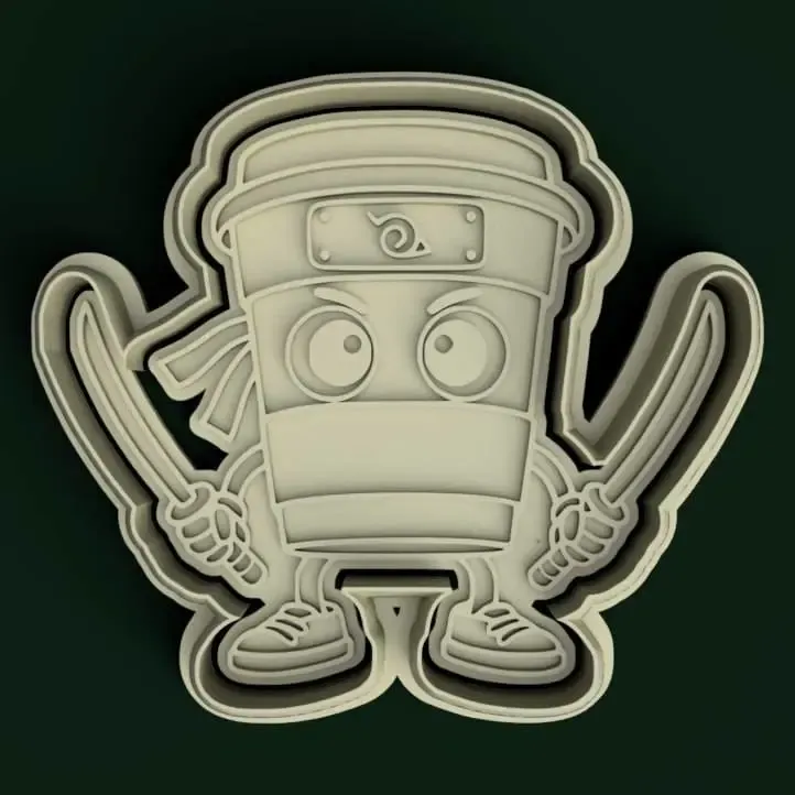 Capuccino Assasino - Italian Brainrot cookie cutter