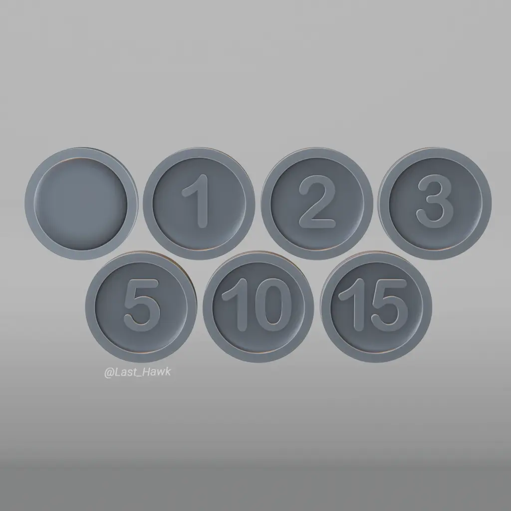 Coins for tabletop games