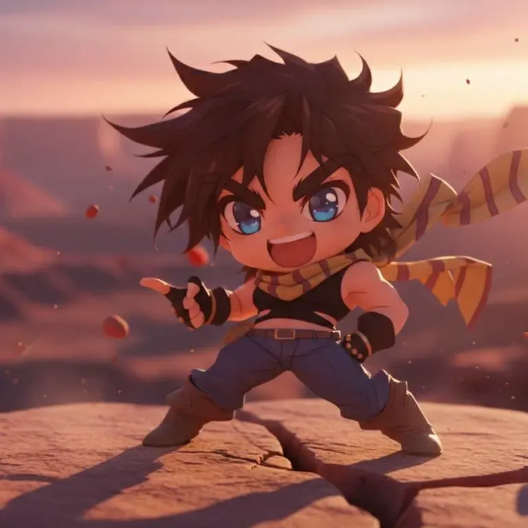 Joseph Joestar Chibi JoJo’s Bizarre Adventure Figure