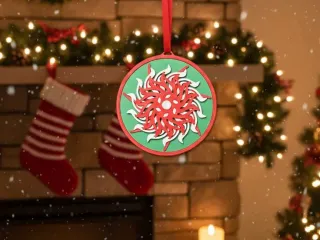 christmas rotating ornament