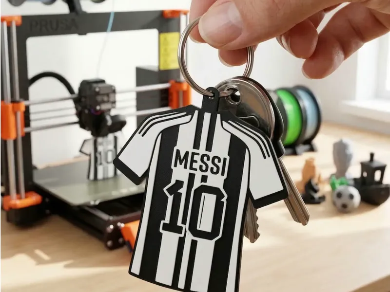 LLavero de Camisetas de Futbol - Messi