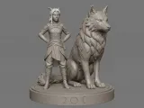 Rayla et le Loup de l'Ombre Lunaire-2