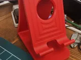 Modern Phone Stand with Charging Cable Access-3