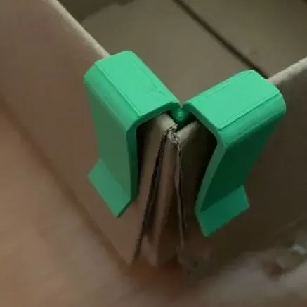 Clip pour boîte en carton