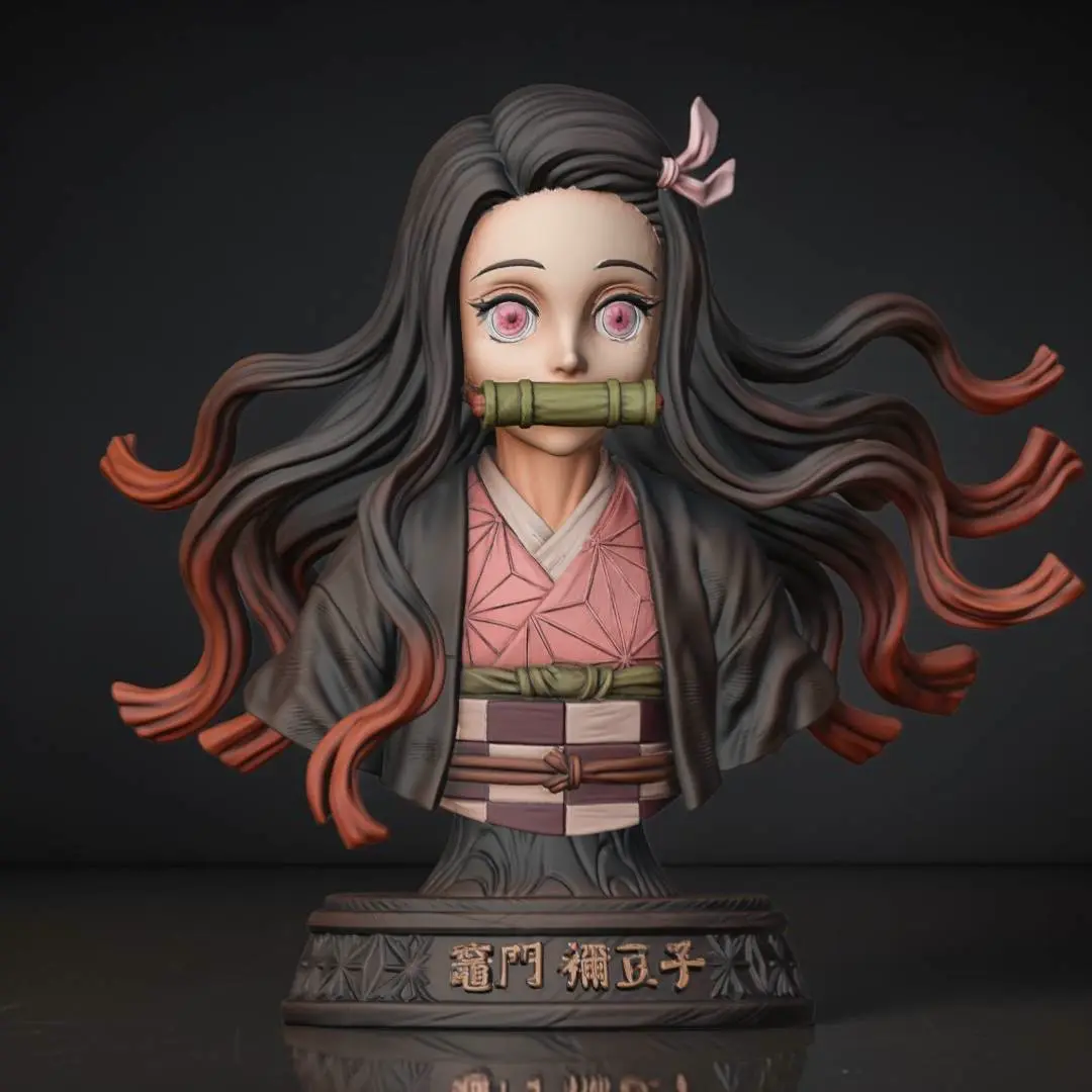 Nezuko Bust STL – Anime Demon Slayer: Kimetsu no Yaiba