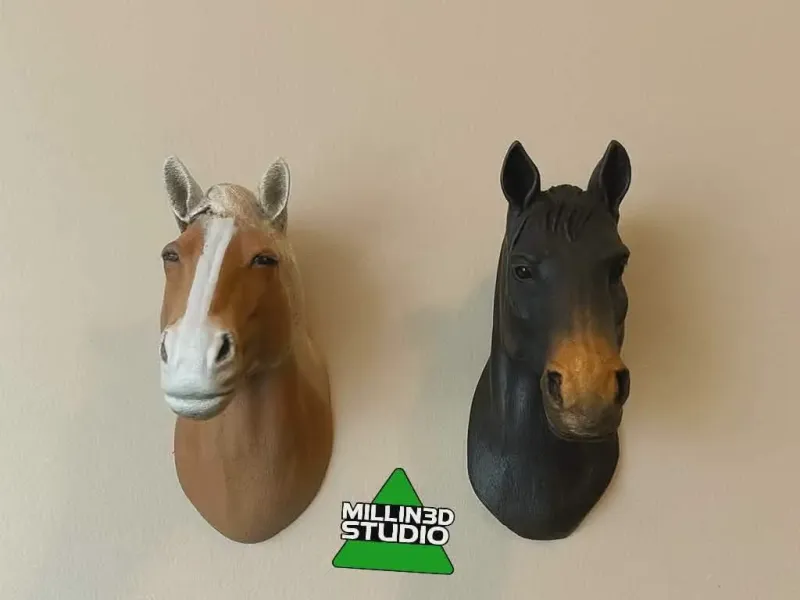 Horse Head Wall/Mailbox door mounts Statue