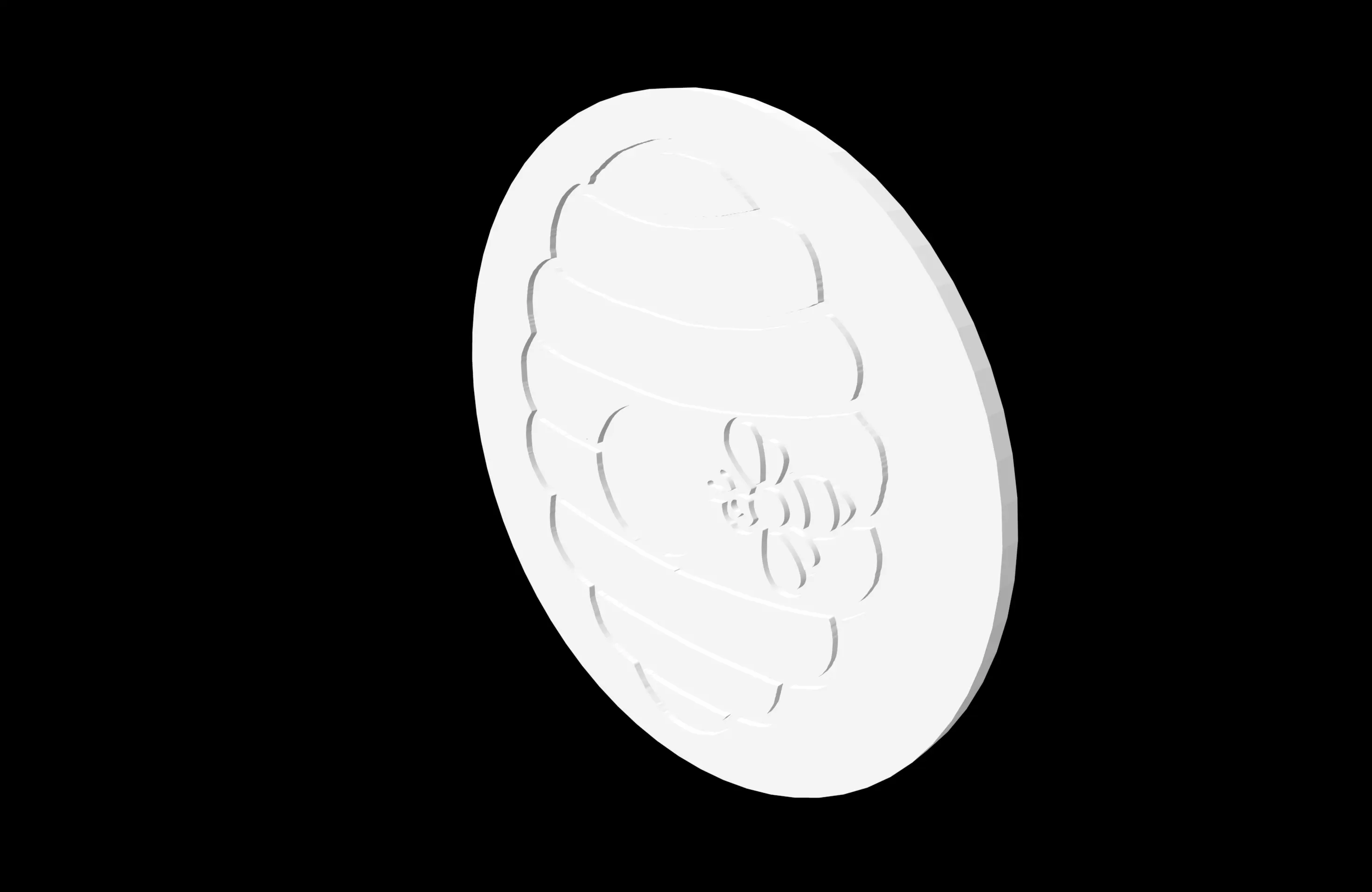 Honeycomb/Beehive - Round Coaster