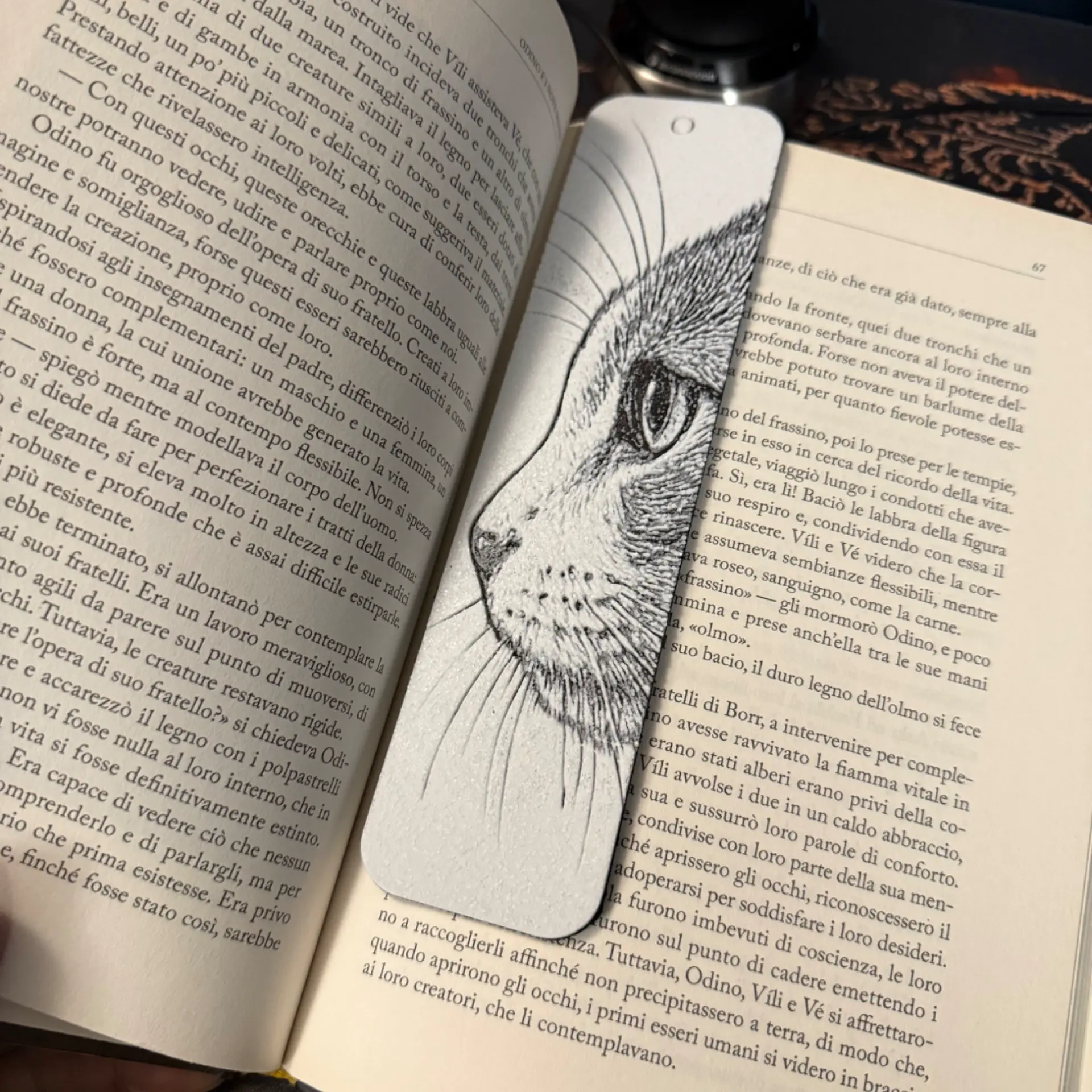Bookmark Cat Love