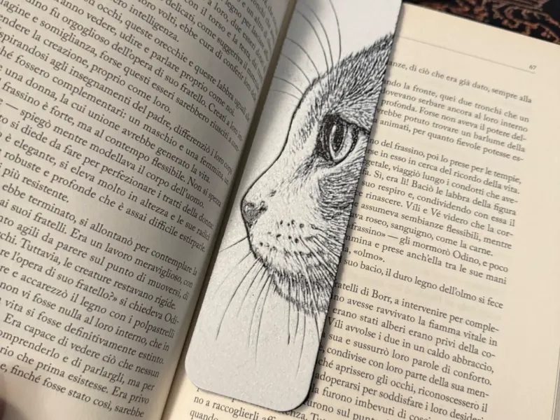 Bookmark Cat Love