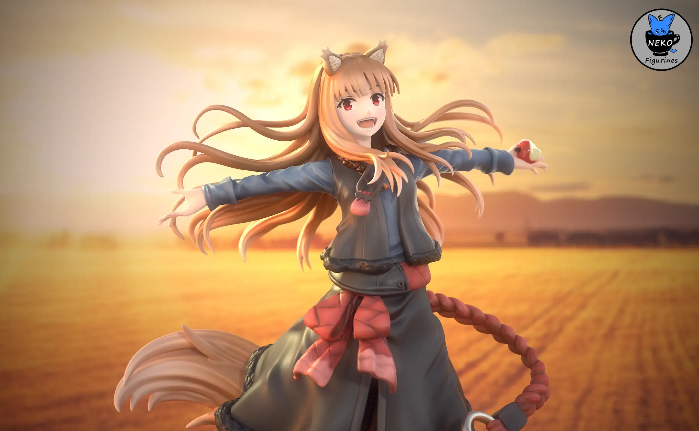 Holo - Spice and Wolf Anime Figure for 3D Printing
