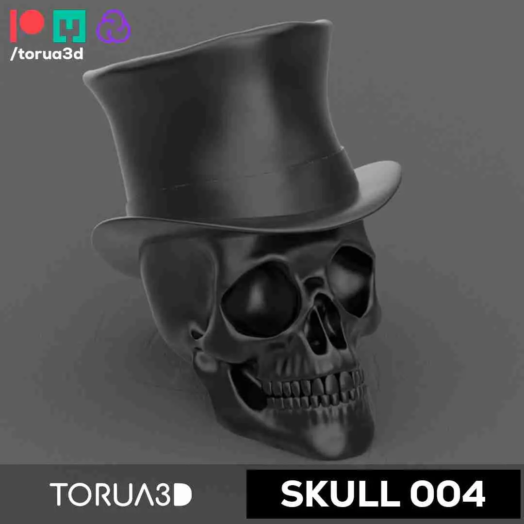DÉCORATION DE CRÂNE 004 - FICHIER STL POUR IMPRESSION 3D - HALLOWEEN