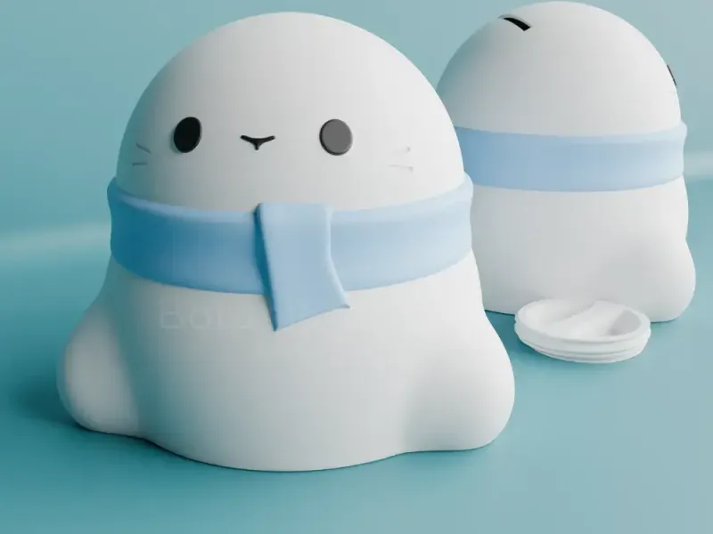 Coin Bank with screw Lid: Seal