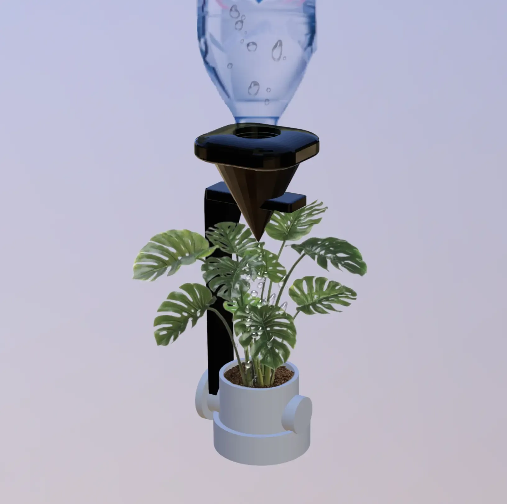Auto-watering plant pot