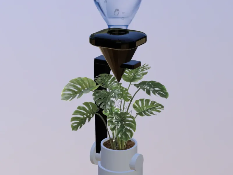 Pot à plantes à arrosage automatique