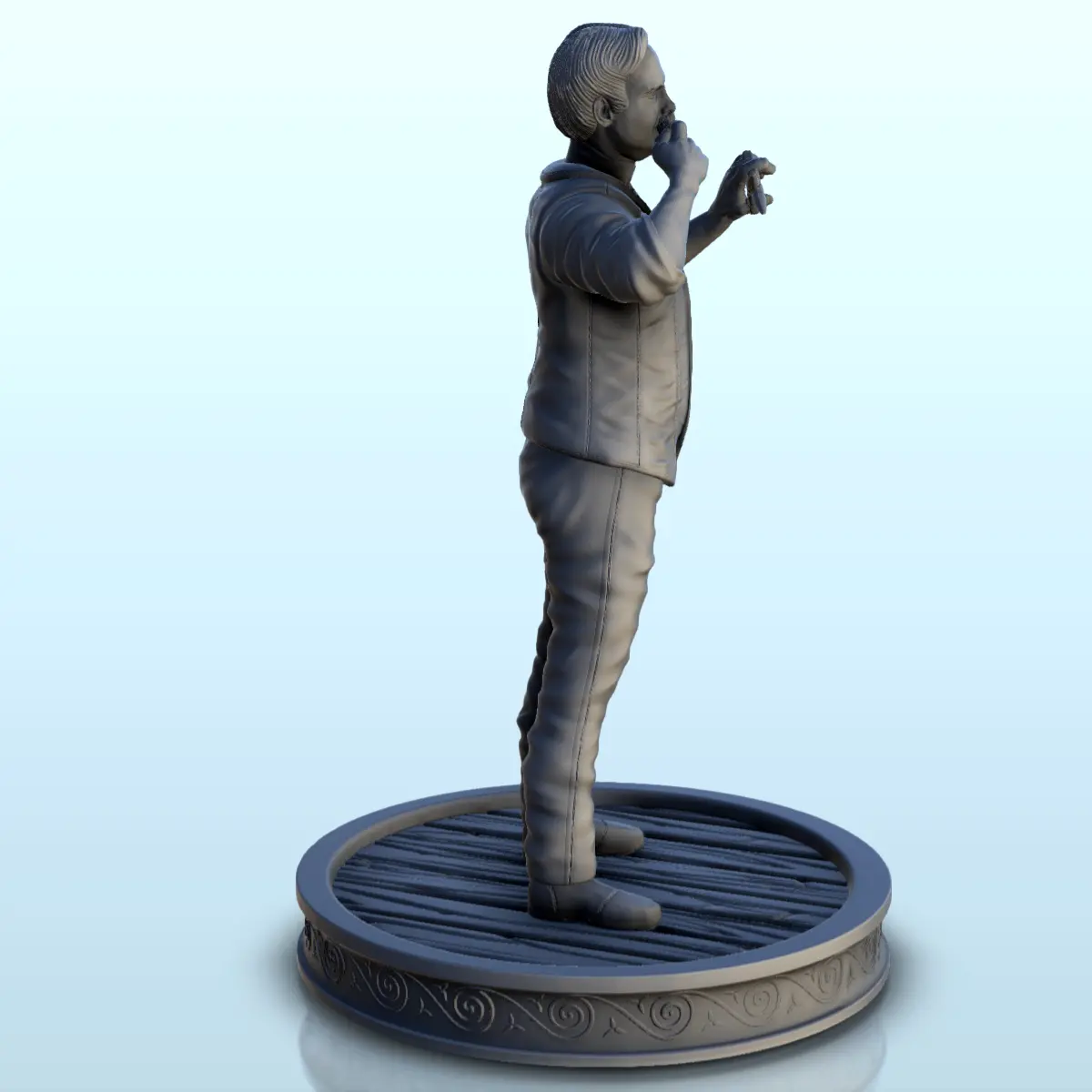 Barbero con tijeras (2) - Figura en miniatura del Viejo Oeste