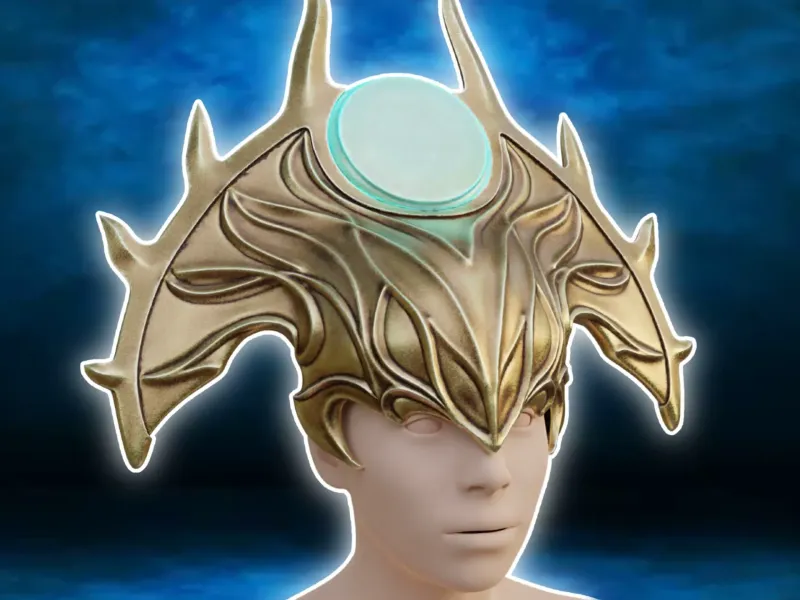Shar Cosplay Crown Headwear Helmet Baldurs Gate 3