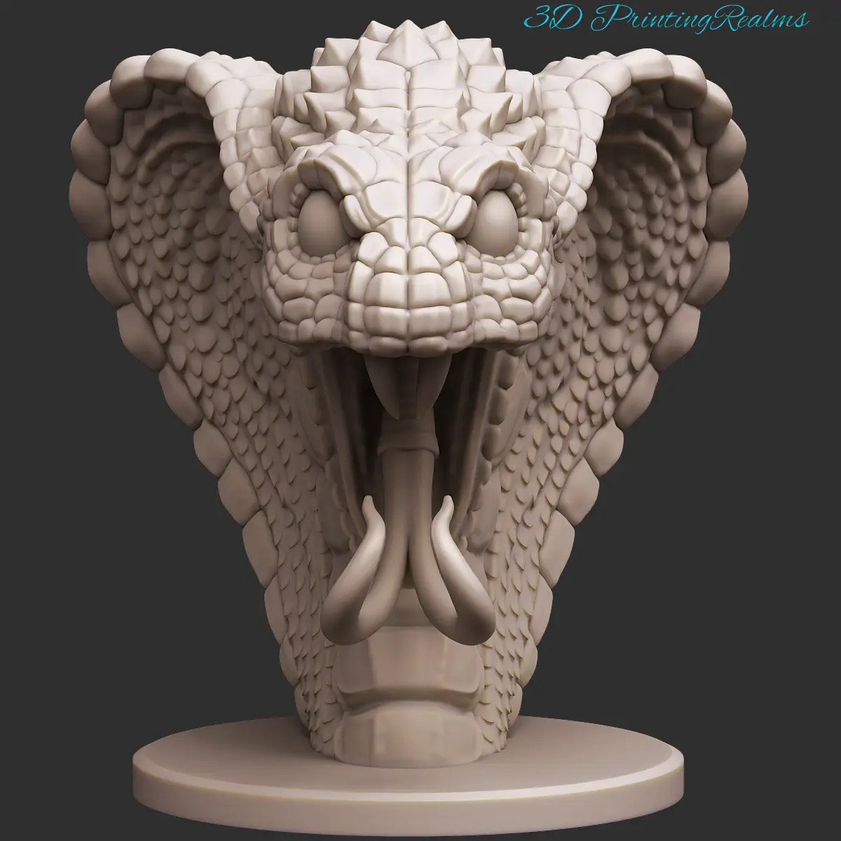 Busto di serpente stilizzato