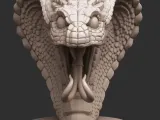 Stylized Snake Bust-2