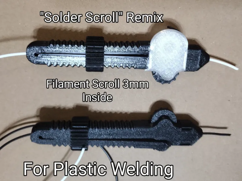 Filament Scroll - Aide à la soudure de filaments - "Soldering Scroll" (rouleau à souder)
